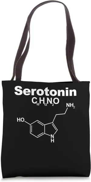 Serotonin Chemical Formula Serotonin Tote Bag