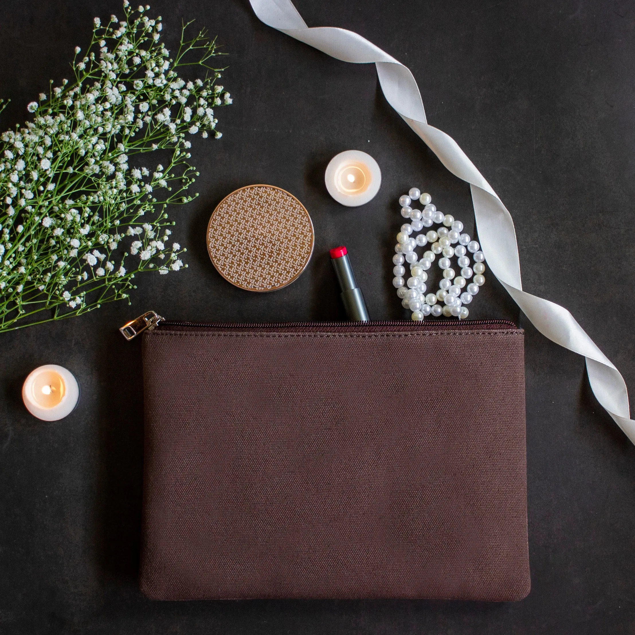 She Belived She Could - Printed Multi Purpose Canvas Pouch