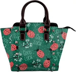 Shoulder Bag for Women Tote Bag Shoulder Bag Handbag PU Leather Studded Satchel Bag with Pockets