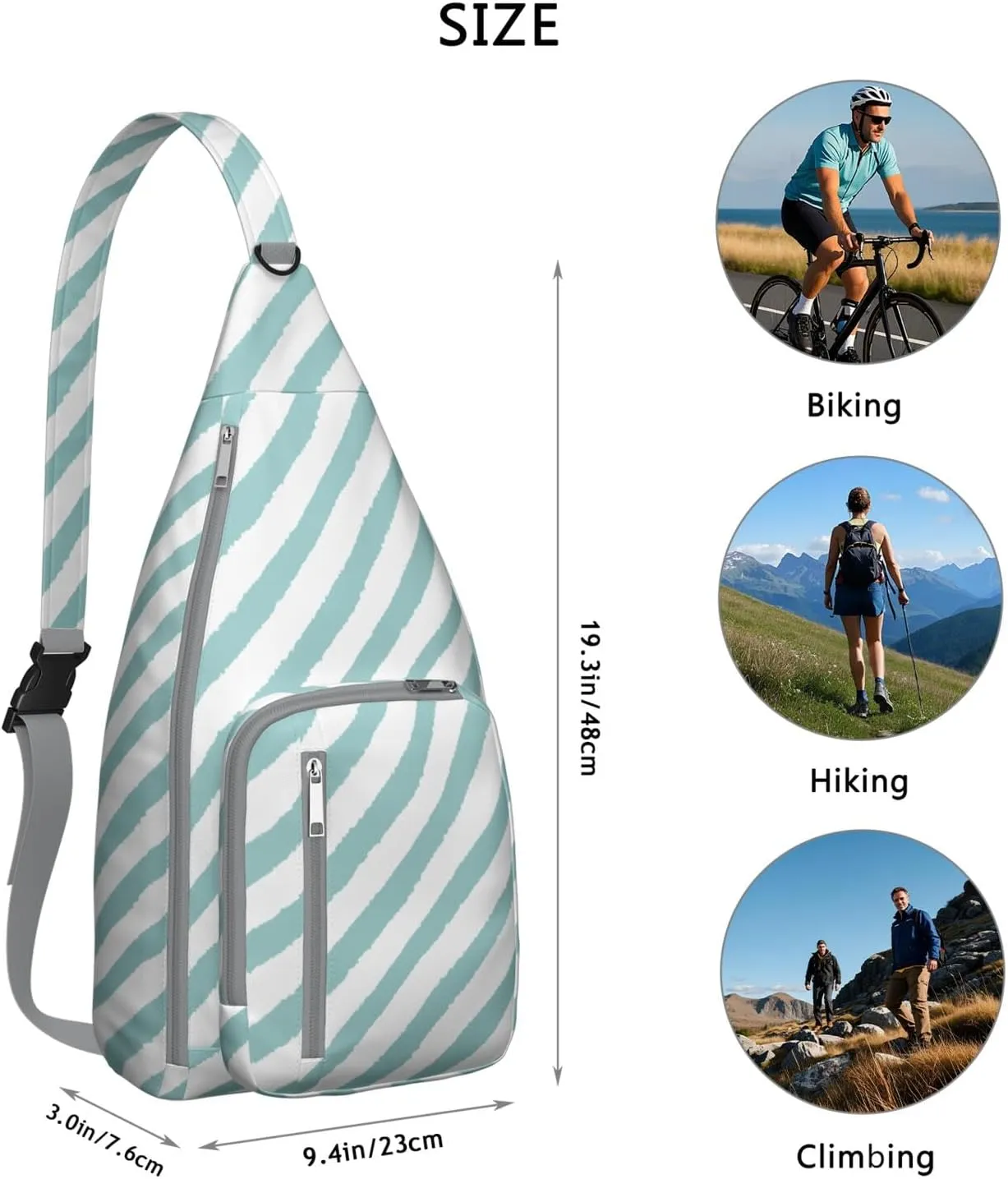 Shoulder Sling Crossbody Casual Chest Bag For Travel Sports Running,Backpack for Men & Women Lightweight Sports BagCrossbody Concealed Carry,Abstract Shoulder Bag Waterproof Chest Bag