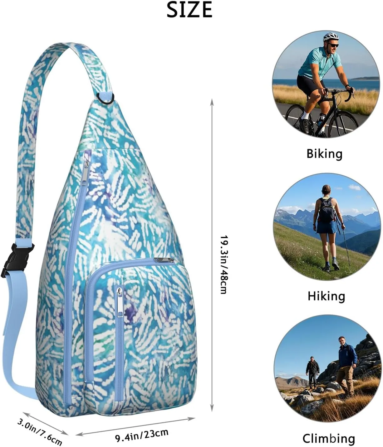 Shoulder Sling Crossbody Casual Chest Bag For Travel Sports Running,Backpack for Men & Women Lightweight Sports BagCrossbody Concealed Carry,Abstract Shoulder Bag Waterproof Chest Bag