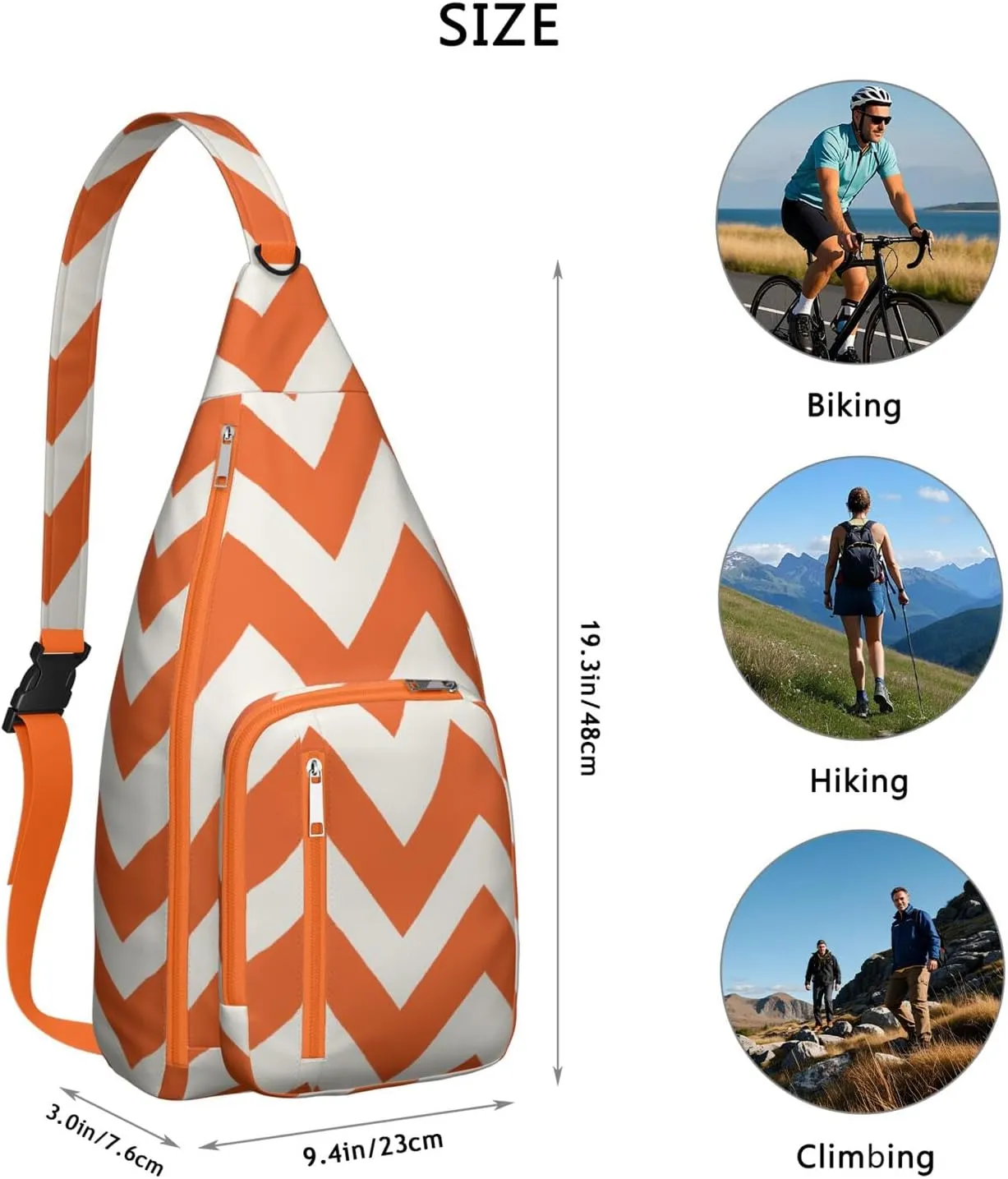 Shoulder Sling Crossbody Casual Chest Bag For Travel Sports Running,Backpack for Men & Women Lightweight Sports BagCrossbody Concealed Carry,Fashion Shoulder Bag Waterproof Chest Bag