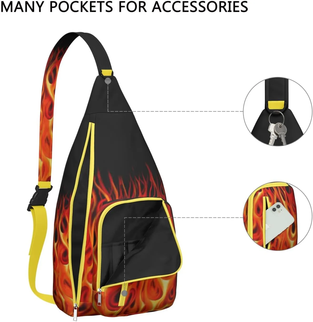 Shoulder Sling Crossbody Casual Chest Bag For Travel Sports Running,Backpack for Men & Women Lightweight Sports BagCrossbody Concealed Carry,Fashion Shoulder Bag Waterproof Chest Bag