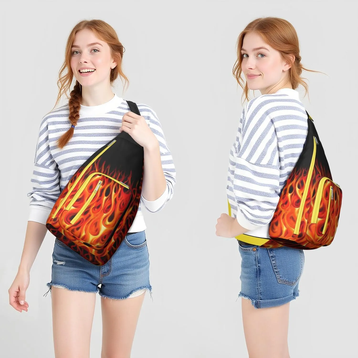 Shoulder Sling Crossbody Casual Chest Bag For Travel Sports Running,Backpack for Men & Women Lightweight Sports BagCrossbody Concealed Carry,Fashion Shoulder Bag Waterproof Chest Bag