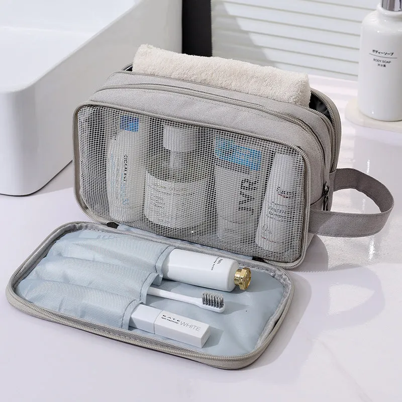 Silent Wind Portable Wet Dry Wash Cosmetic Bags