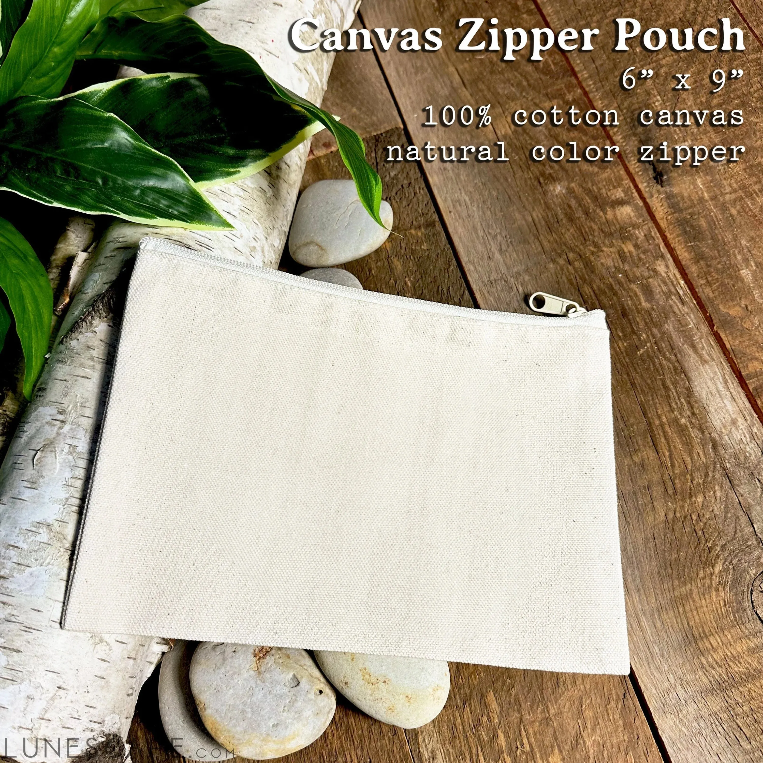 Sleeping Fox - Spring Canvas Zipper Pouch