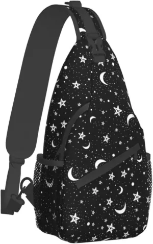Sling Bag Crossbody Backpack Women Men Travel Chest Bag Casual Outdoor Sports Running Hiking