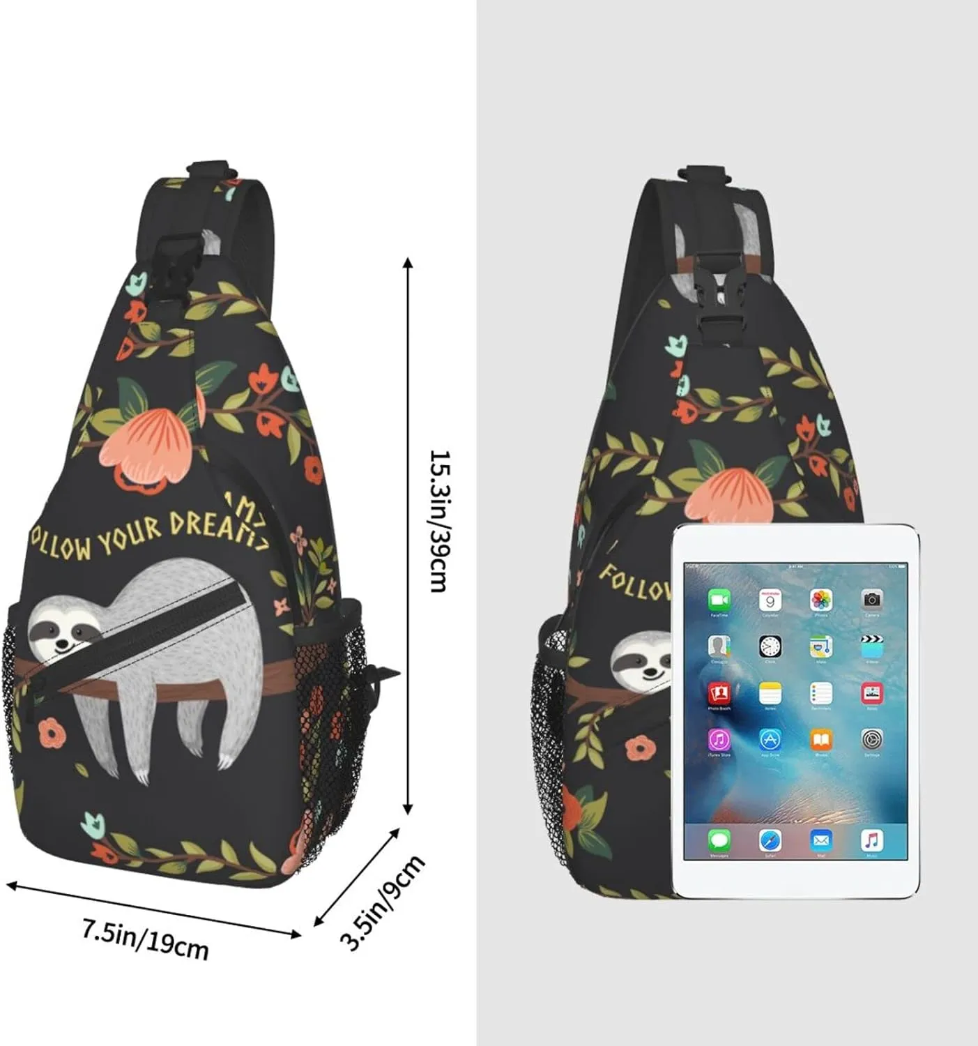 Sling Bag Crossbody Women Men Travel Chest Backpack Leisure Sports Outdoor Running Hiking
