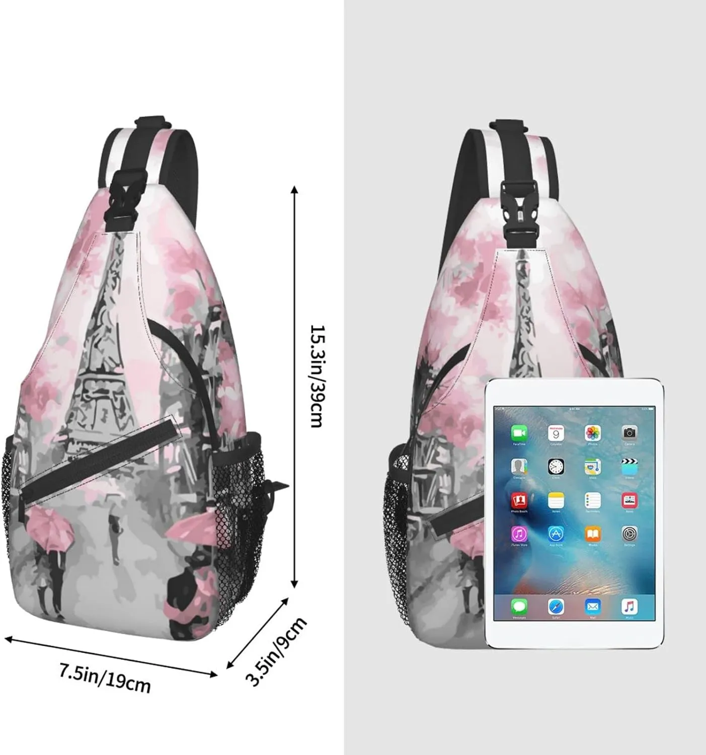 Sling Bag Crossbody Women Men Travel Chest Backpack Leisure Sports Outdoor Running Hiking