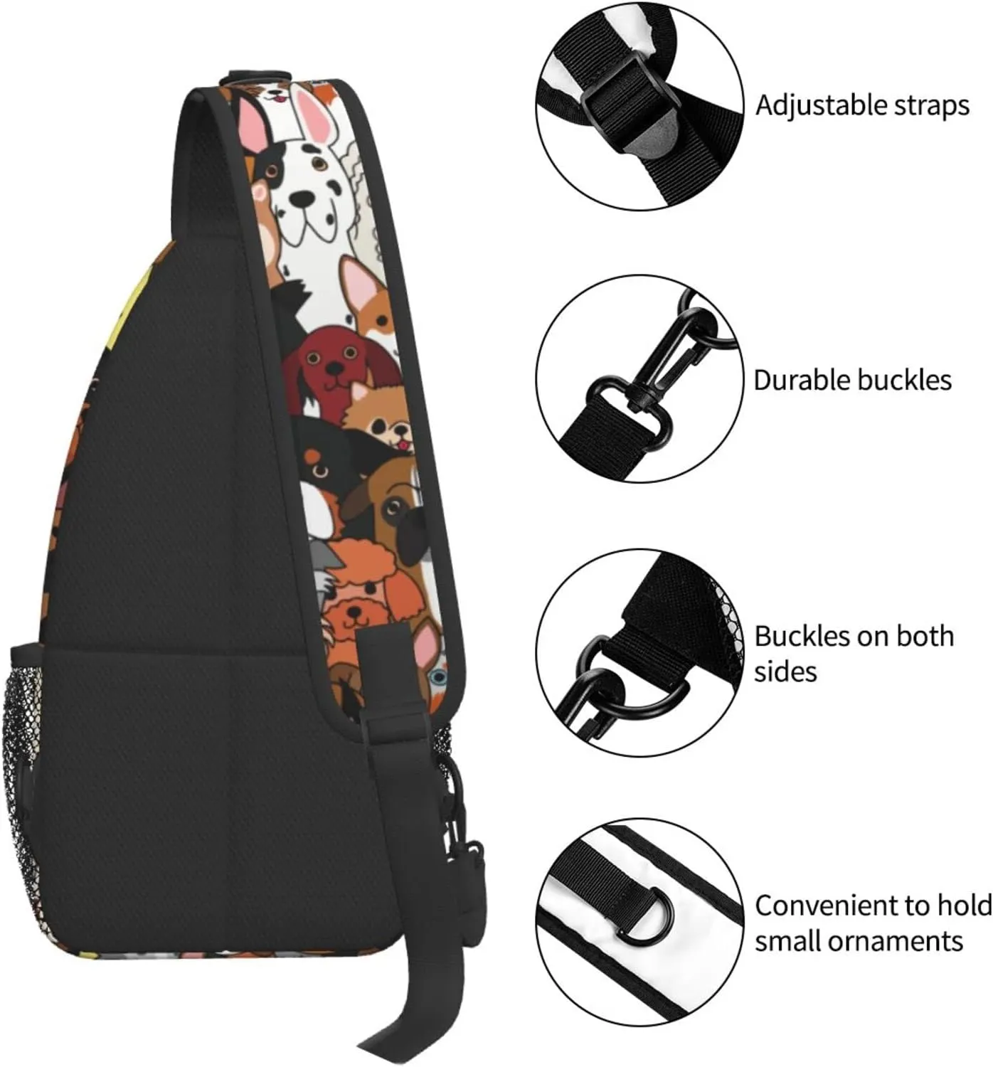 Sling Bag Crossbody Women Men Travel Chest Backpack Leisure Sports Outdoor Running Hiking