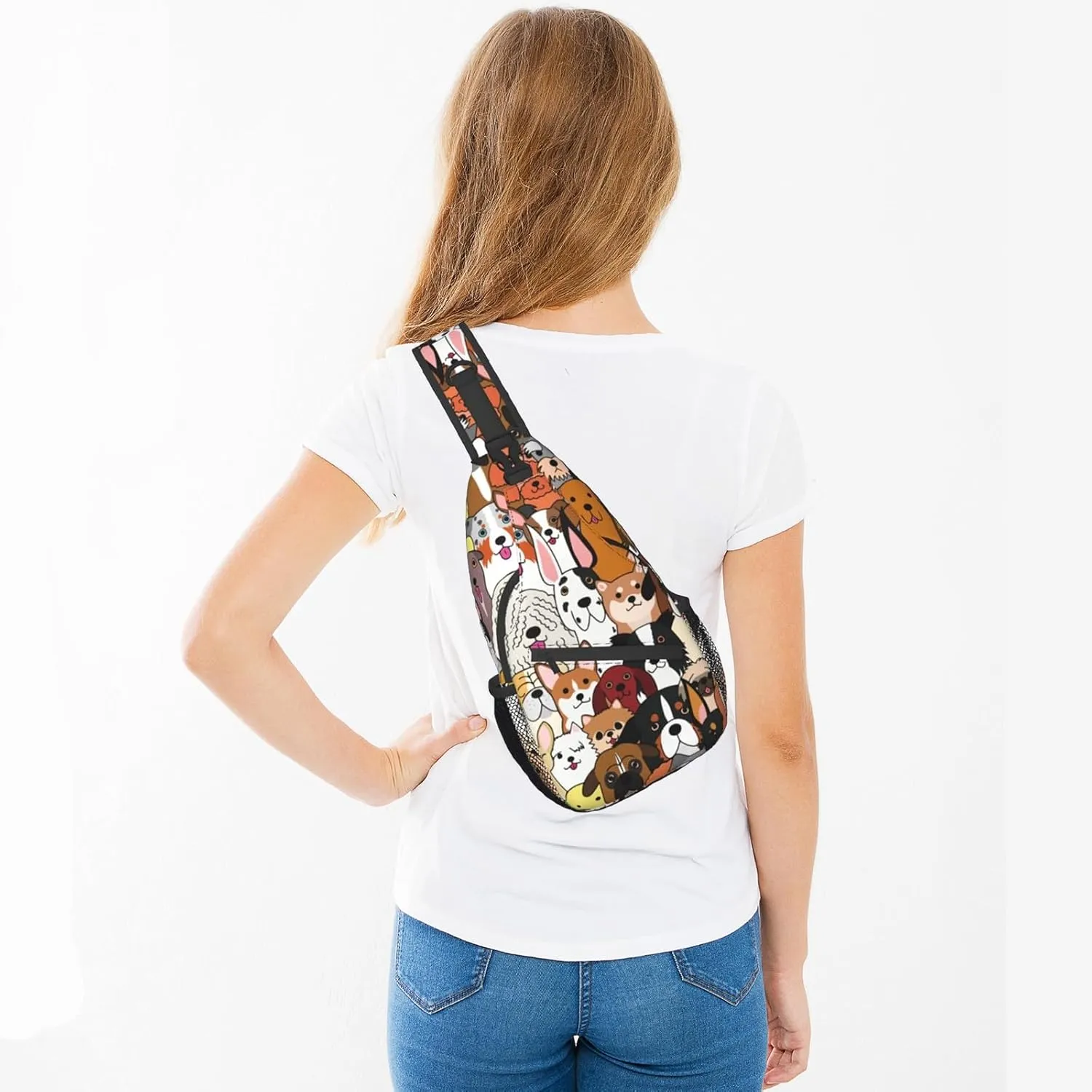 Sling Bag Crossbody Women Men Travel Chest Backpack Leisure Sports Outdoor Running Hiking
