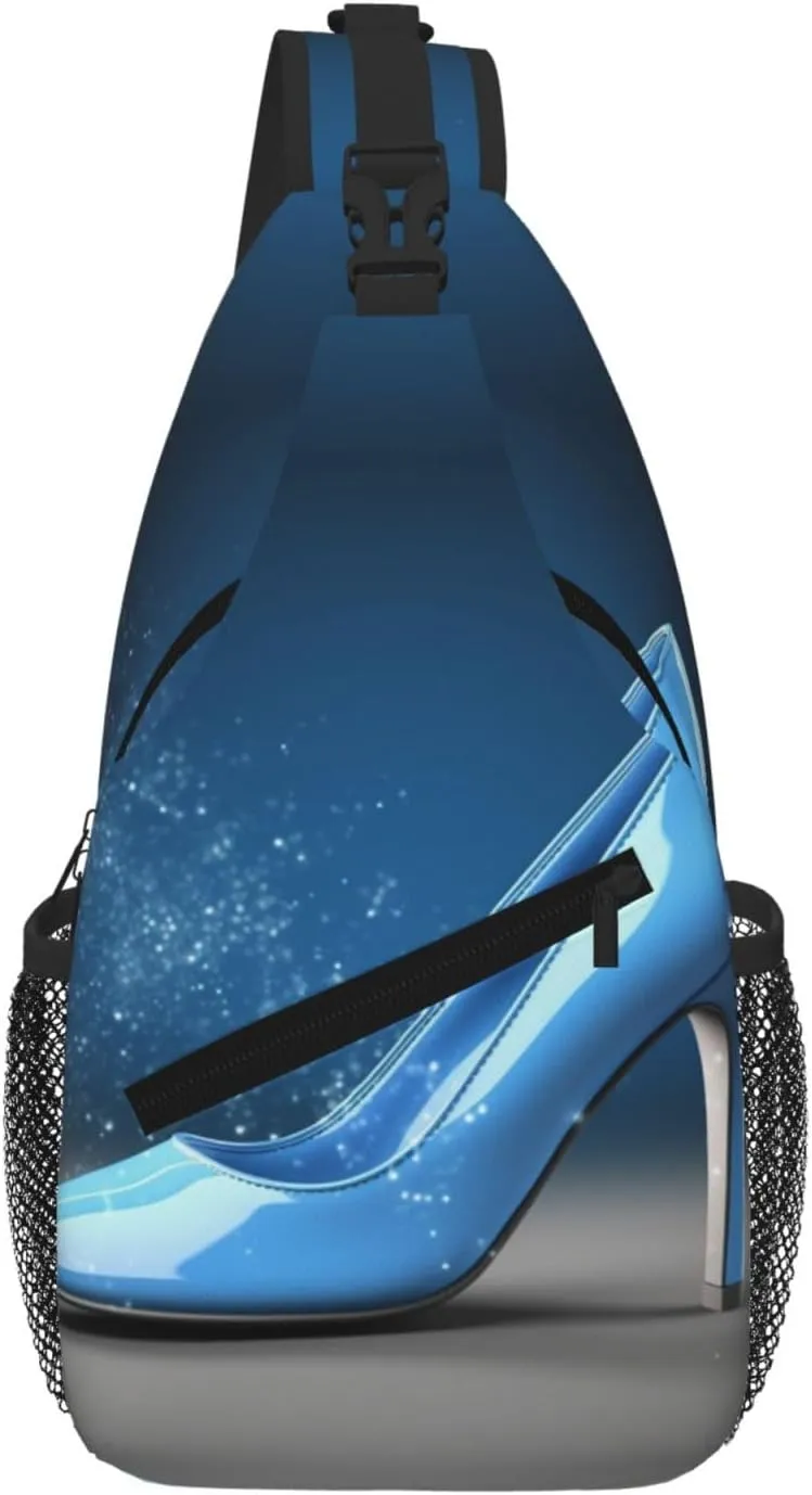 Sling Bag For Women Men Travel Hiking Backpack Crossbody Shoulder Chest Bags Blue Ladies Shoe Casual Daypack