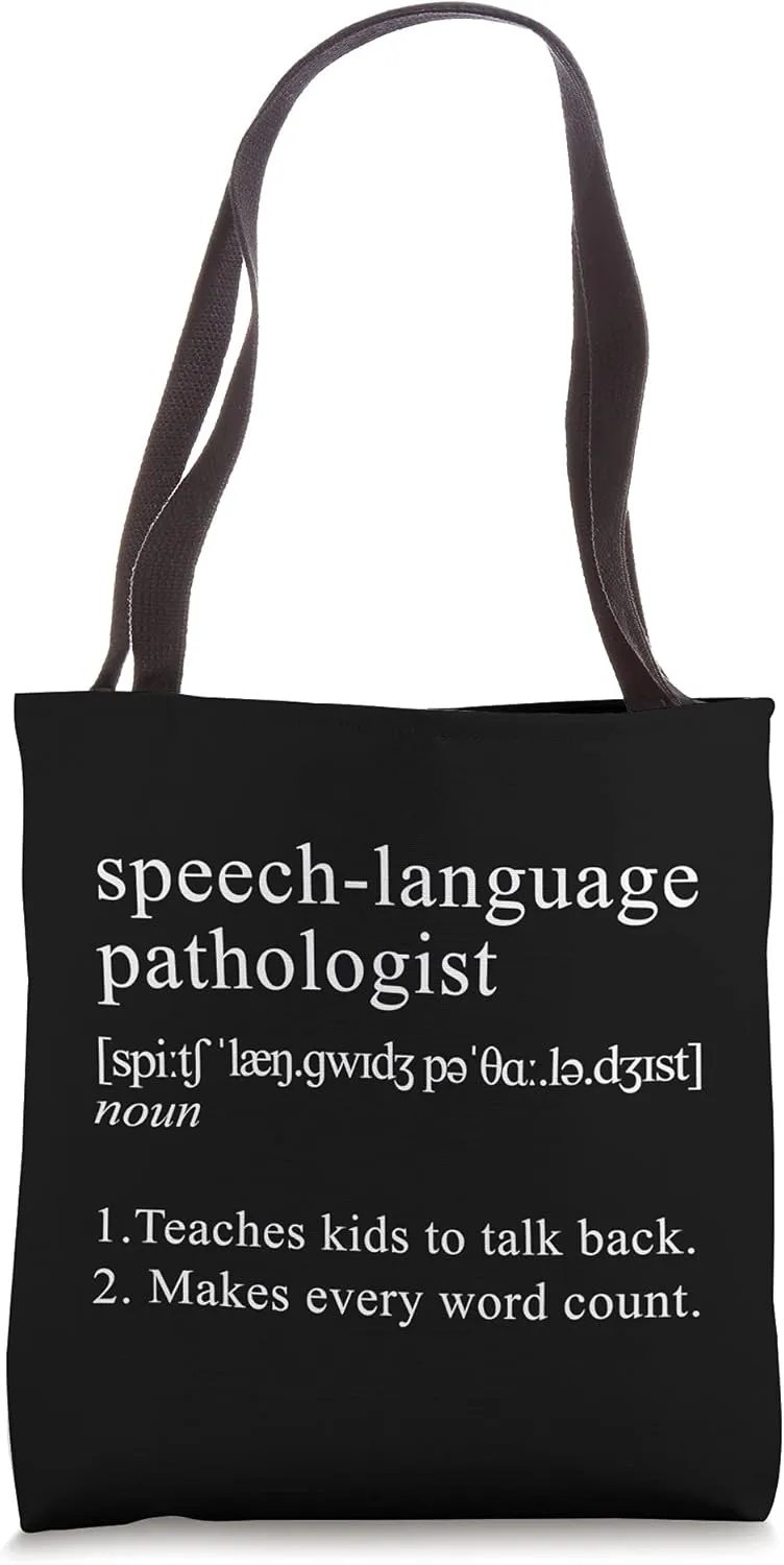 SLP Speech-Language Pathologist Definition Tote Bag