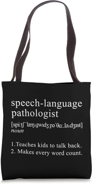 SLP Speech-Language Pathologist Definition Tote Bag