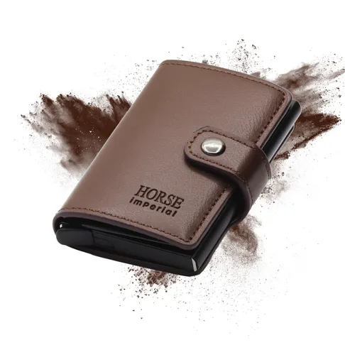 Small Bifold Credit Card Holder Button Wallet | Multi Card Slot Coin Purse