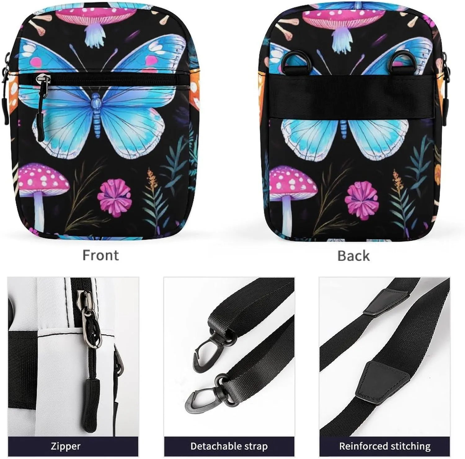 Small Crossbody Bag for Women, Casual Mini Shoulder Pouch Portable Travel Purse Cell Phone Bag