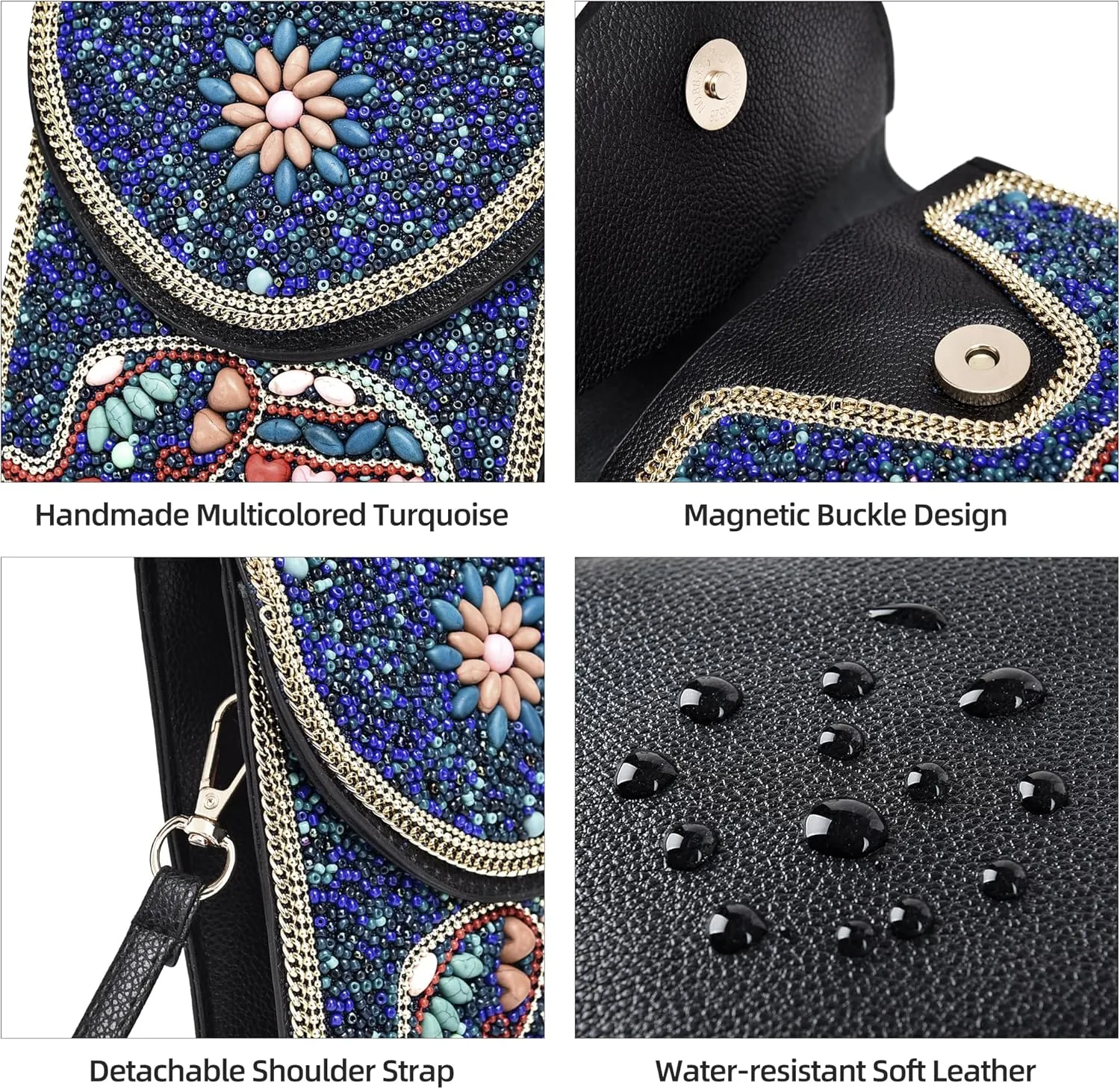 Small Crossbody Bags for Women Designer Gypsy Cell Phone Bag Boho Shoulder Wallet Purse