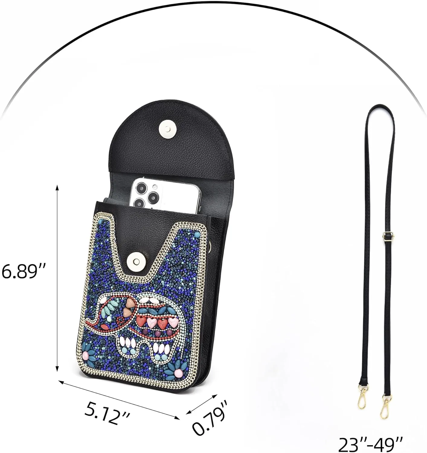 Small Crossbody Bags for Women Designer Gypsy Cell Phone Bag Boho Shoulder Wallet Purse
