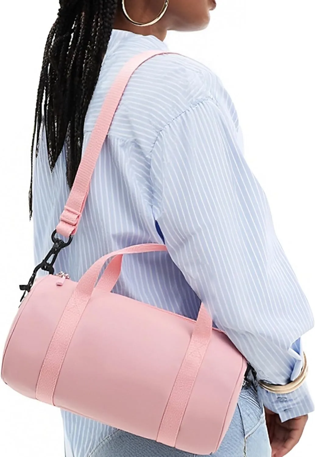 Small Gym Bag for Women Lightweight Mini Sport Bag Gym Tote Bag Duffle Pack for Workout Yoga Swimming Dance(Pink)