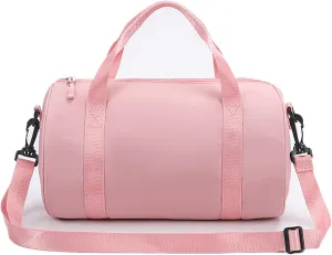 Small Gym Bag for Women Lightweight Mini Sport Bag Gym Tote Bag Duffle Pack for Workout Yoga Swimming Dance(Pink)