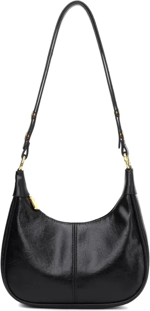 Small Hobo Bags Retro Crescent Shoulder Purse Women Soft Crossbody Handbag