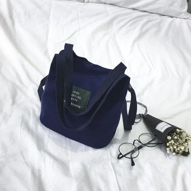 Small Top-handle Bags Women Handbags Canvas