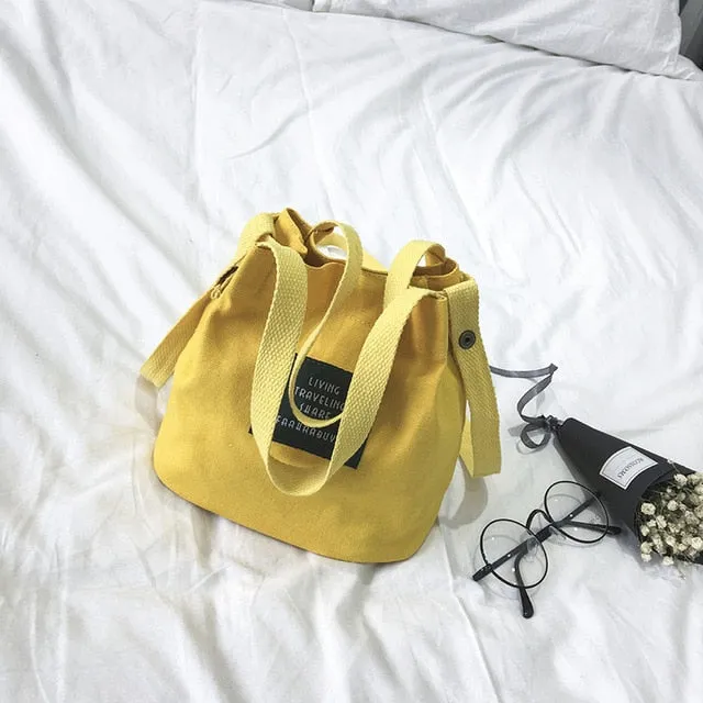 Small Top-handle Bags Women Handbags Canvas