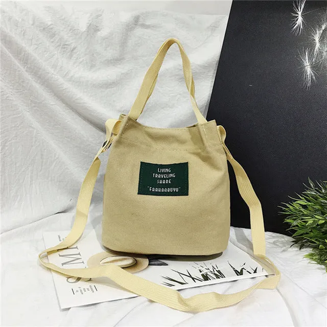 Small Top-handle Bags Women Handbags Canvas