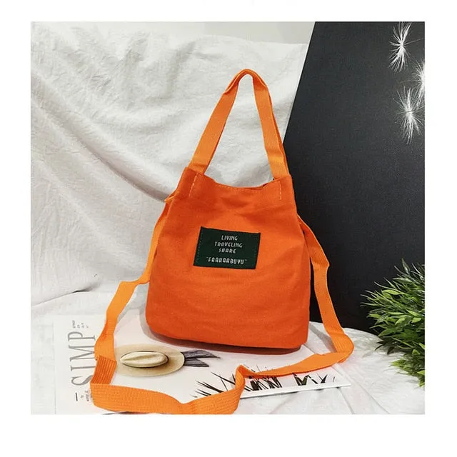 Small Top-handle Bags Women Handbags Canvas
