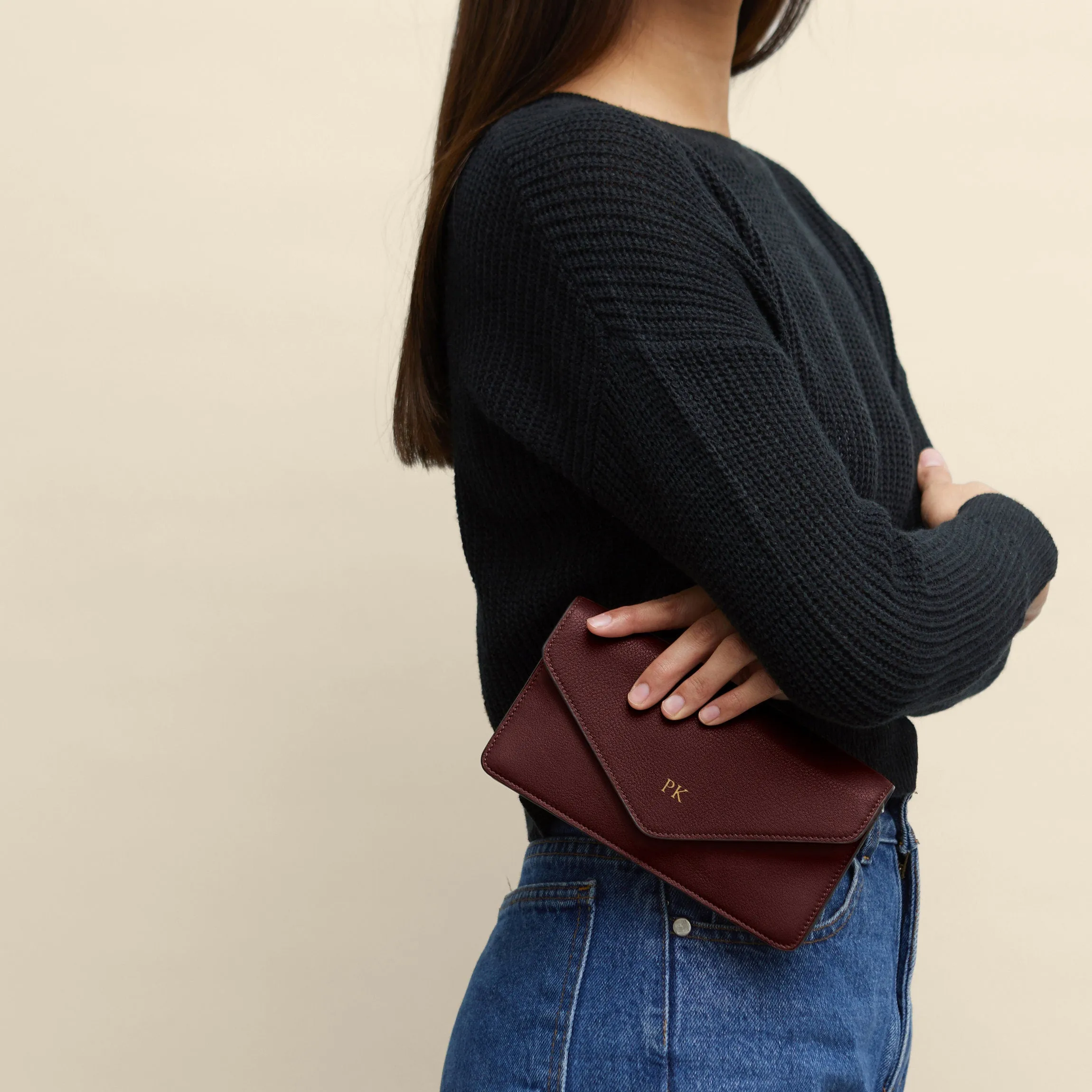 Small Willow Envelope Bordeaux