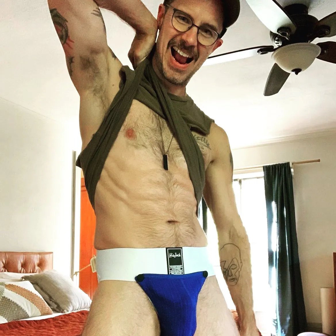 Snap Jockstrap - White