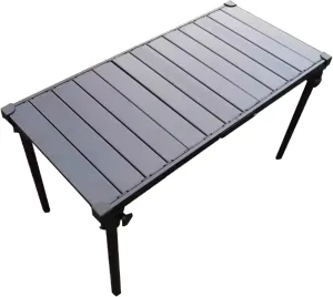 SOBOUR Ultralight Camping Table Outdoor Picnic Table Aluminum Folding Camping Table Roll Up Desktop with Carry Bag for Camp Picnic