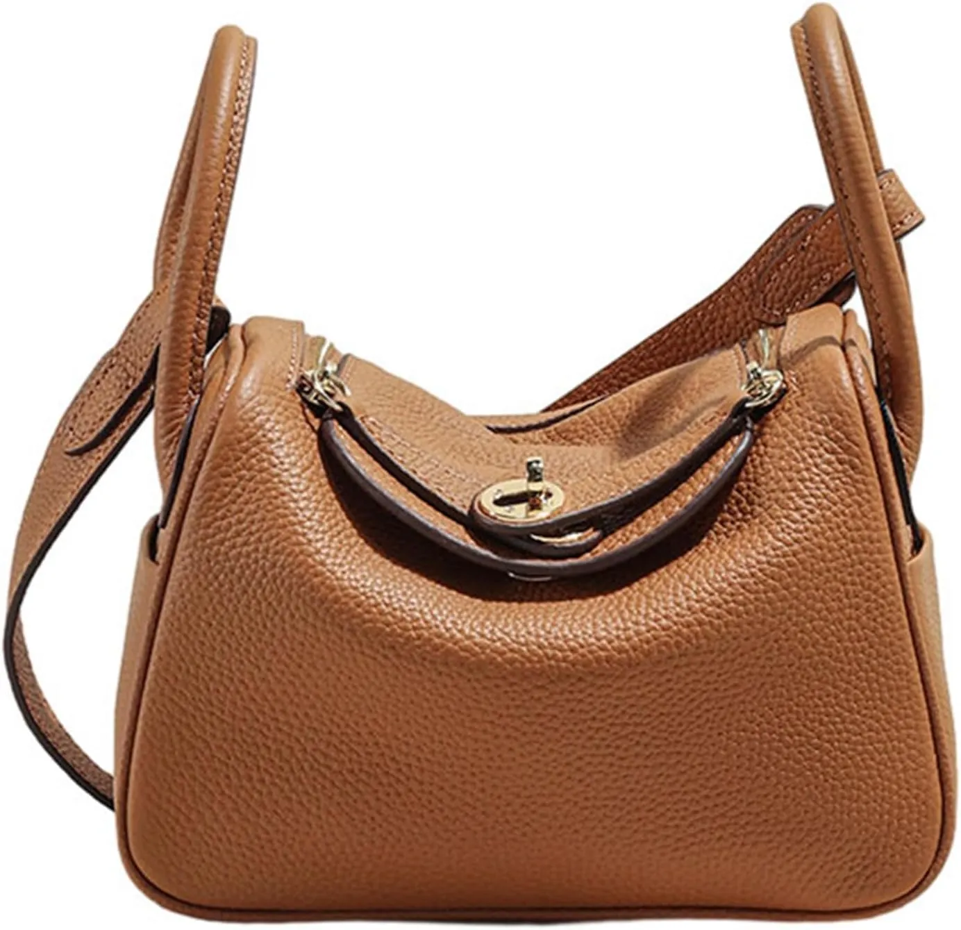 Soft Genuine Leather Satchel Bags for Women Top Handle Shoulder Purses and Handbags Totes Shoulder Bag (Grey)