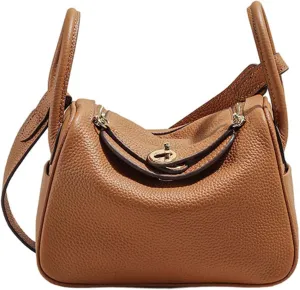 Soft Genuine Leather Satchel Bags for Women Top Handle Shoulder Purses and Handbags Totes Shoulder Bag (Grey)
