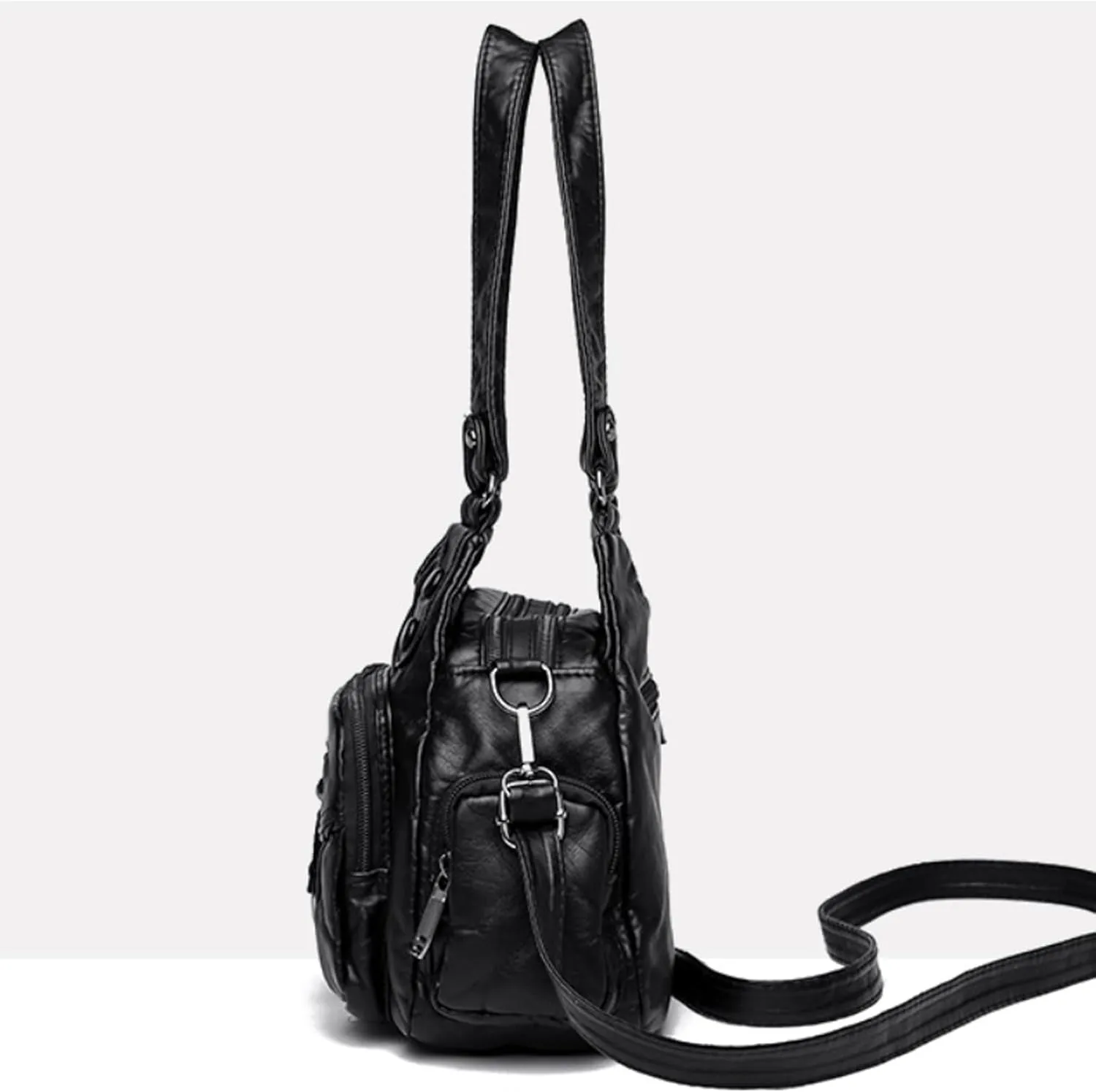Soft PU Leather Crossbody Bags for Women Leisure Handbags and Purses Shoulder Bag for Ladies