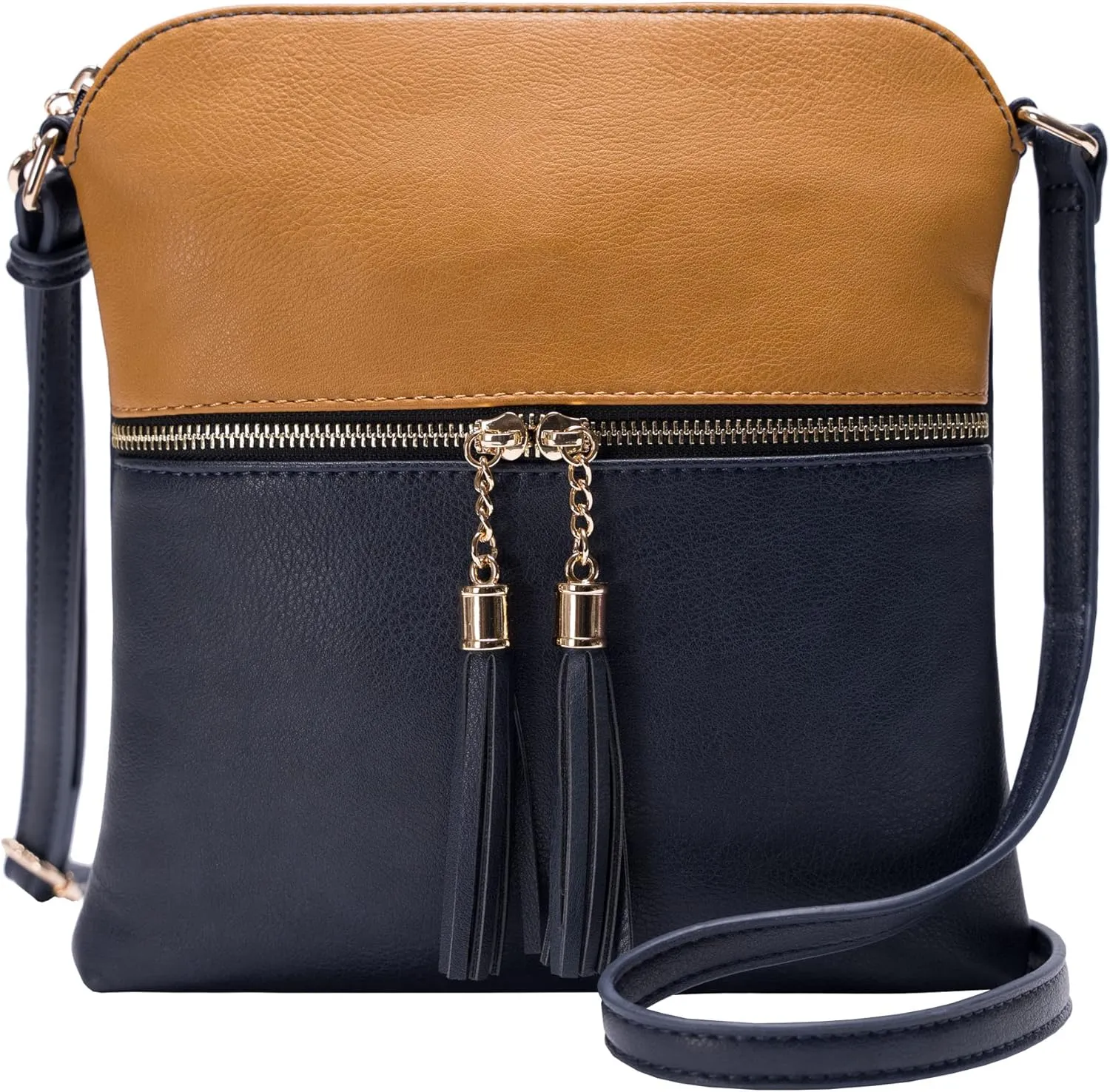 Solene Womens Lightweight Medium Crossbody Purse with Tassel, Perfect Size Crossbody Bags for Daily Use, travel