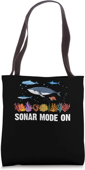 Sonar Mode On Ocean Nature Marine Biology Scientist Tote Bag