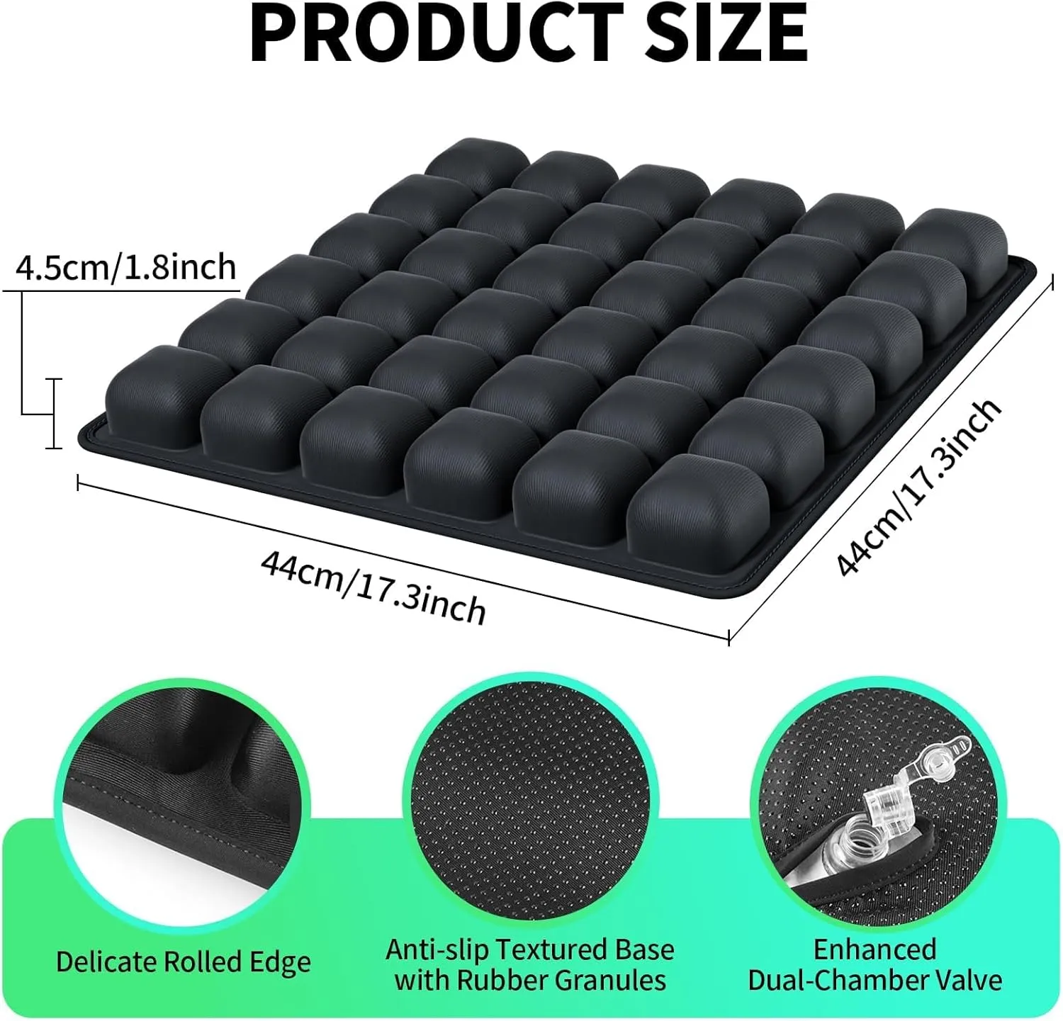 Sondur Travel Cushion,3D Air Inflatable Seat Cushion with Storage Bag, Portable Travel Seat Cushions for Airplane, Car, Office Chair, Wheelchair (Off-White)