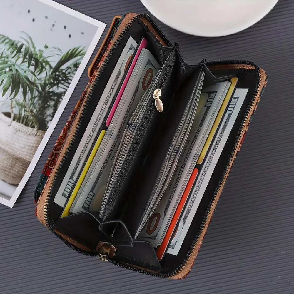 Sonora Boho Floral Crossbody Wallet
