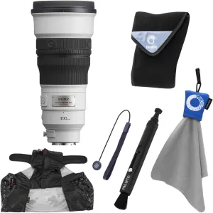 Sony FE 300mm f/2.8 GM OSS Lens, Bundle with Lens Wrap, Lens Pen Lens Cleaner, Rain Cover, Lens Cap Tether and Cleaning Cloth