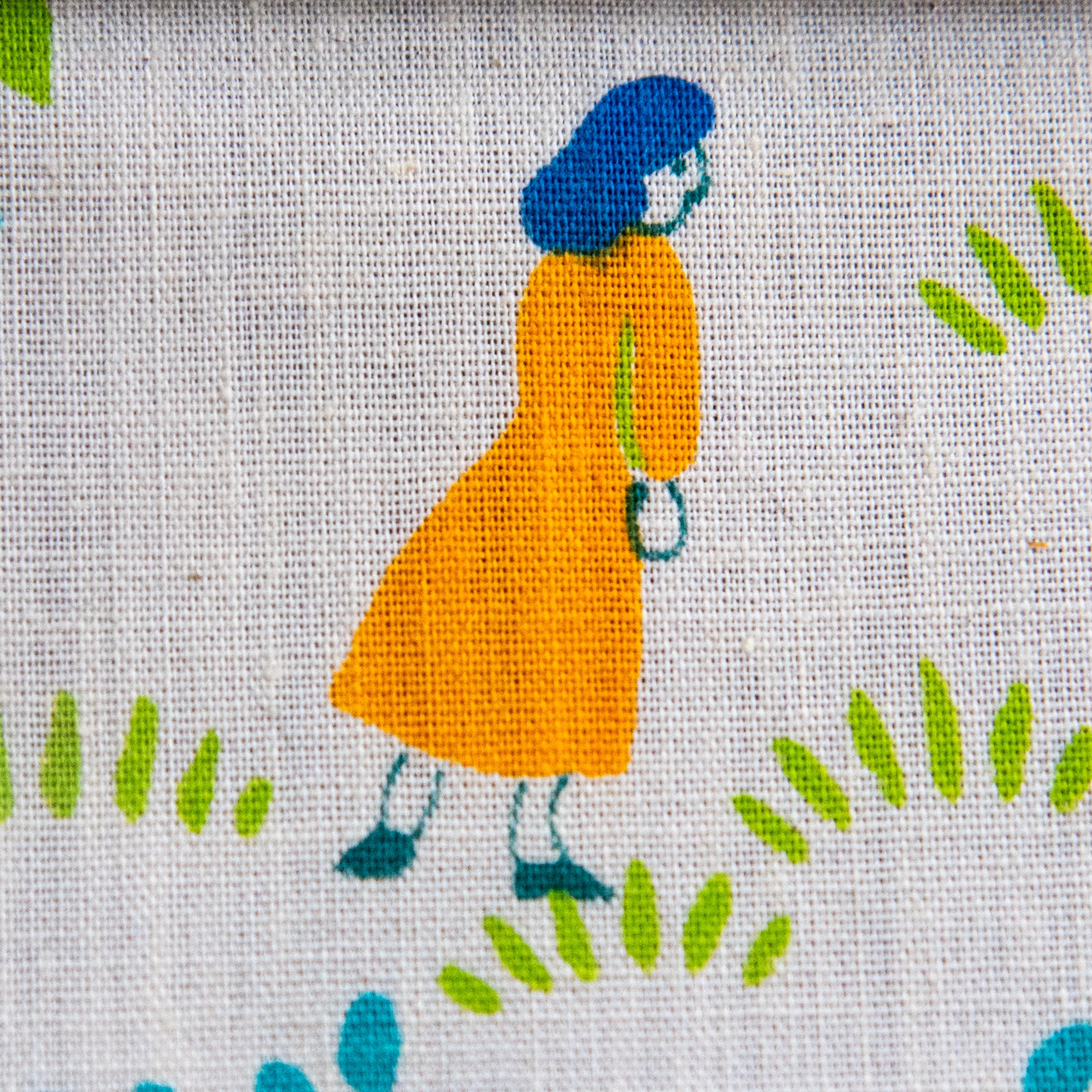 Spender Pouch with Mid-Century Cotton Print: Eddie