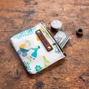 Spender Pouch with Mid-Century Cotton Print: Eddie