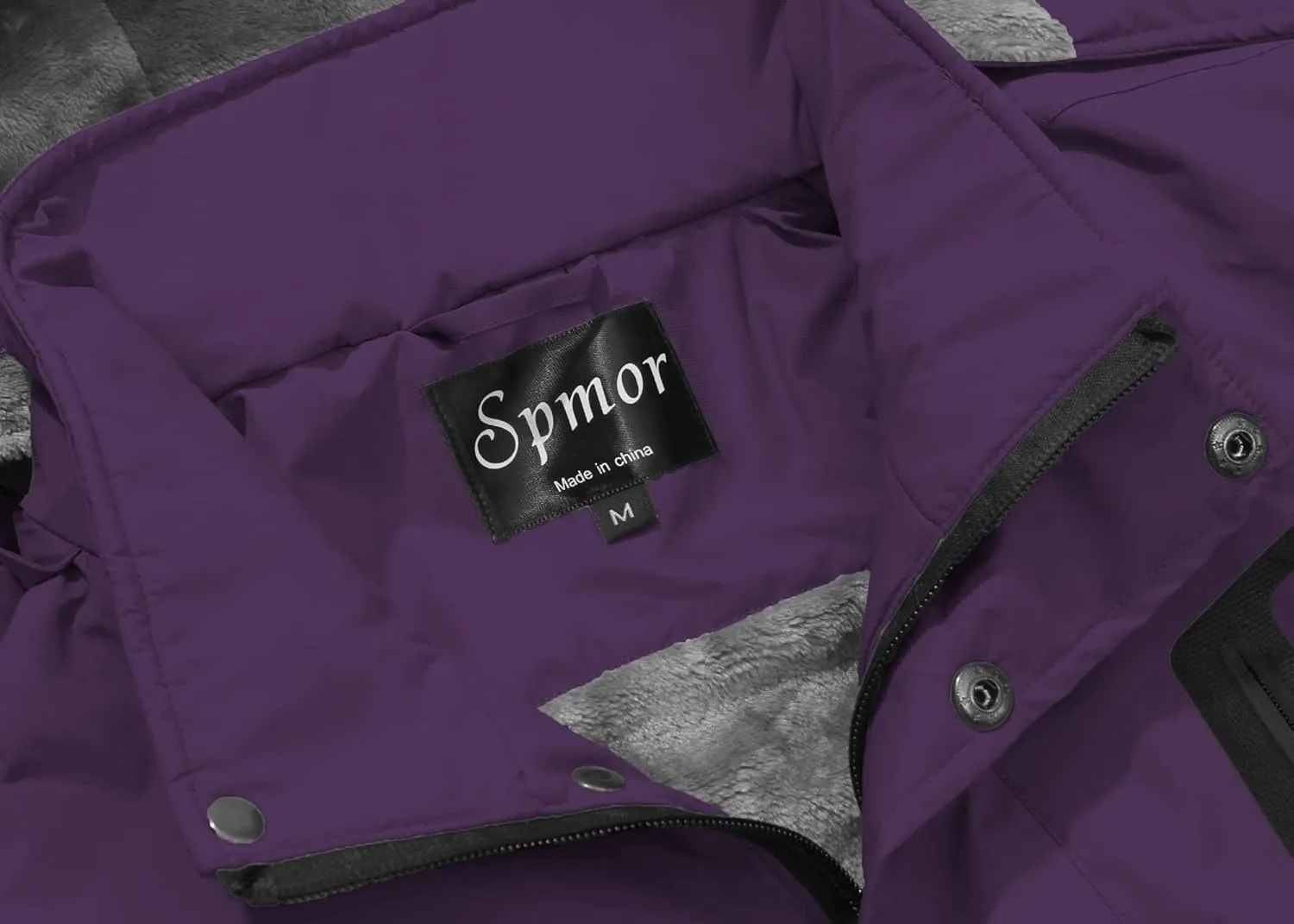 Spmor Women's Waterproof Ski Jacket Mountain Rain Winter Coat Windproof Skin Hooded Jacket