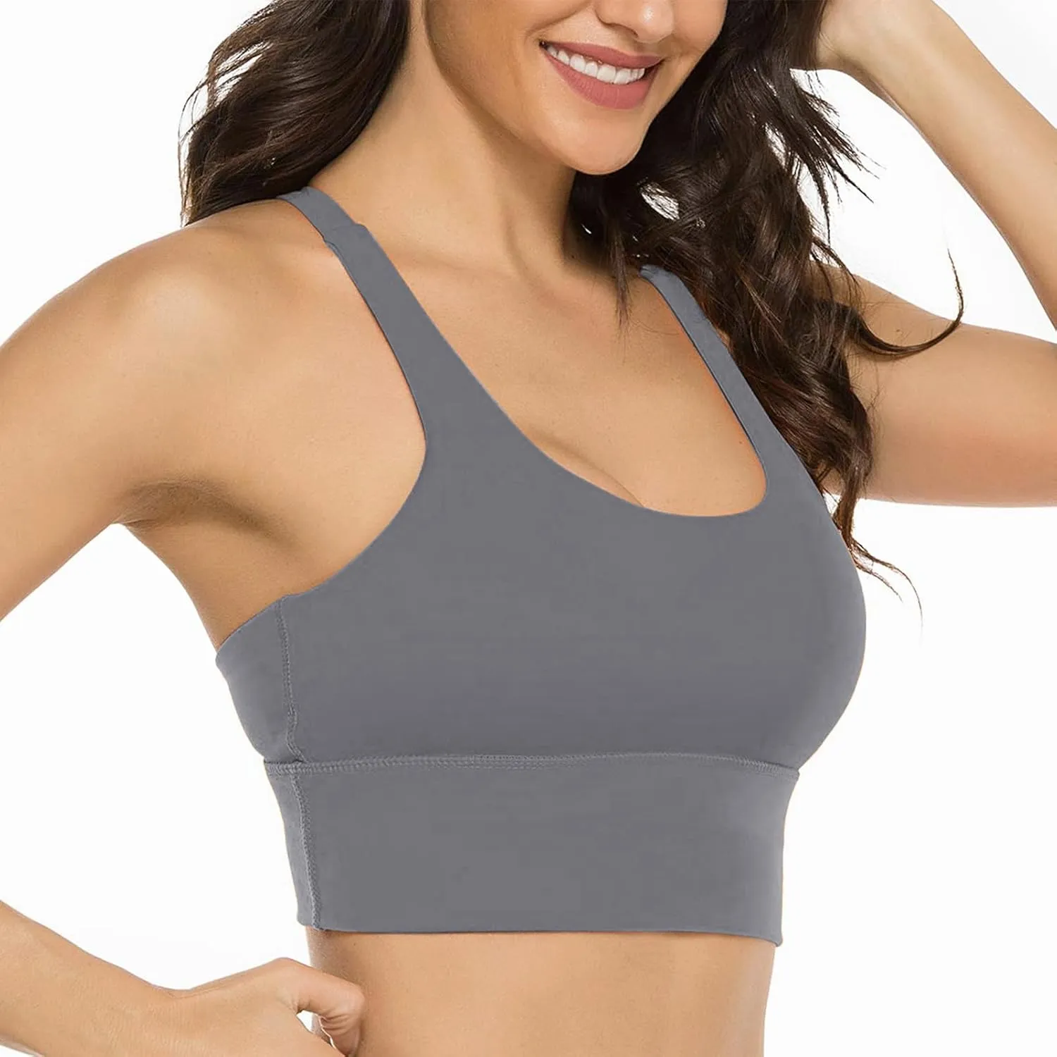Sports Bras for Women High Impact Sports Bra - Removable Padded Yoga Racerback Bra Workout Crop Tops