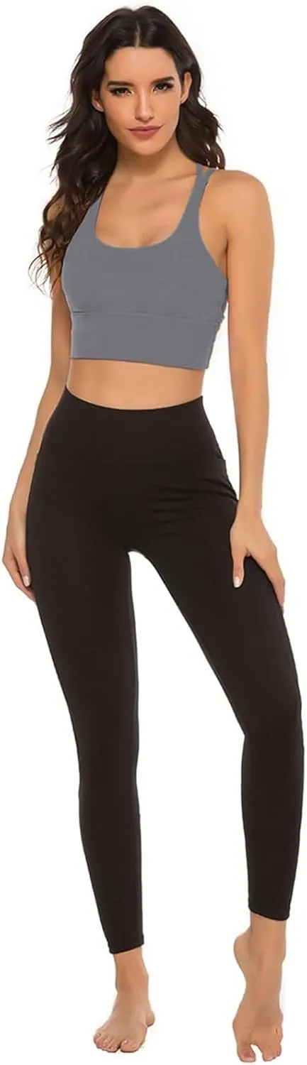 Sports Bras for Women High Impact Sports Bra - Removable Padded Yoga Racerback Bra Workout Crop Tops