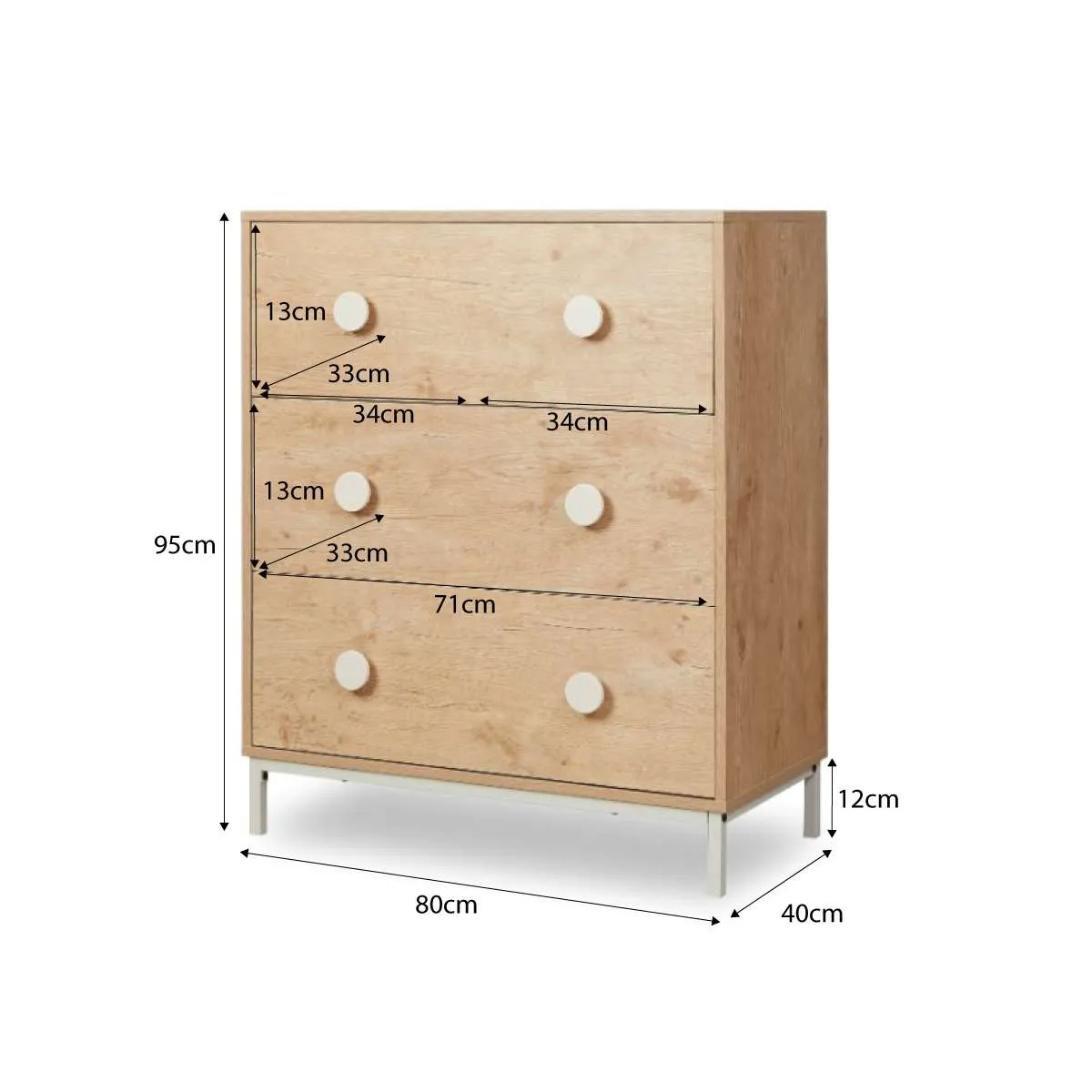 Spotty Tallboy - Cream