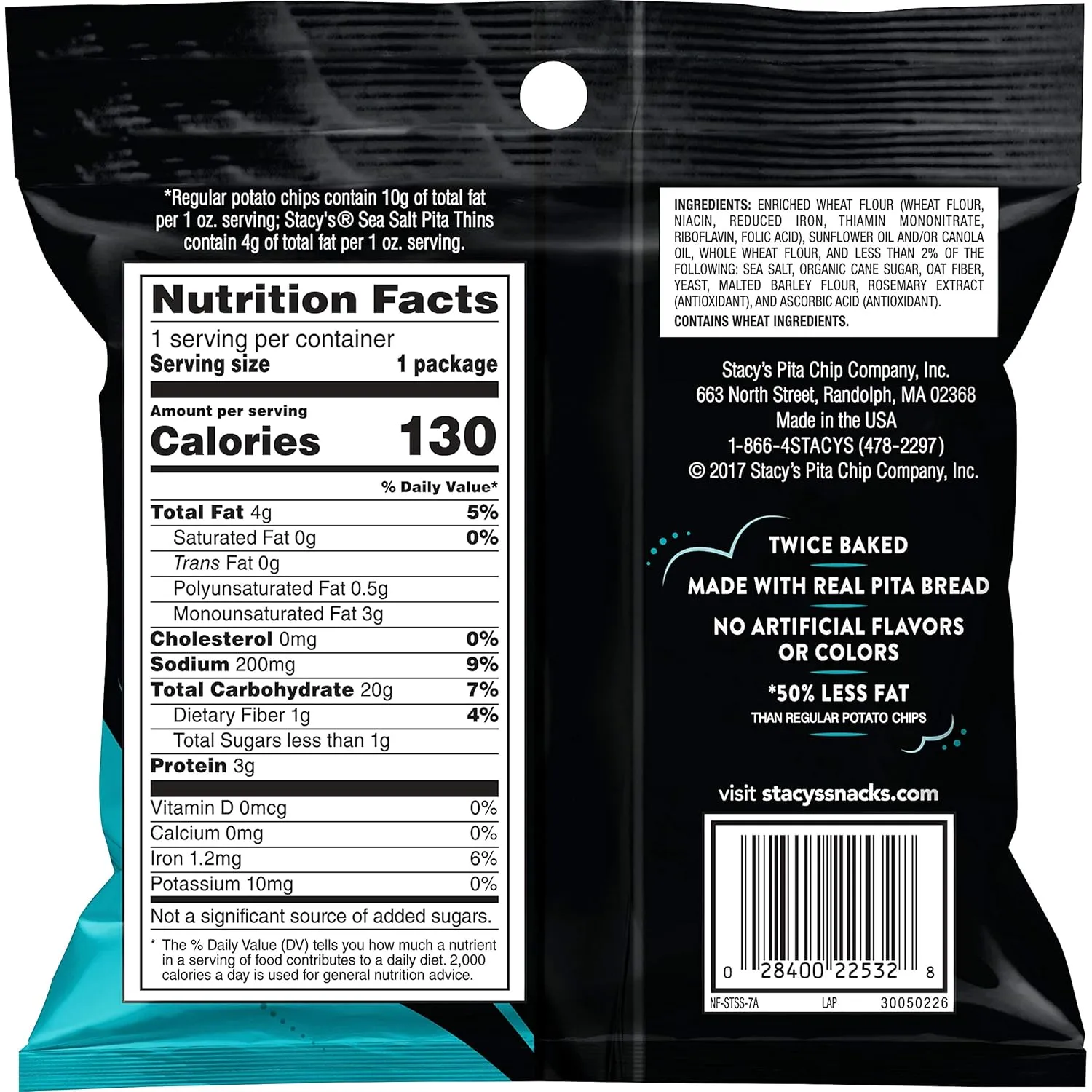Stacy's Flavored Pita Chips, 1 Ounce (Pack of 24)