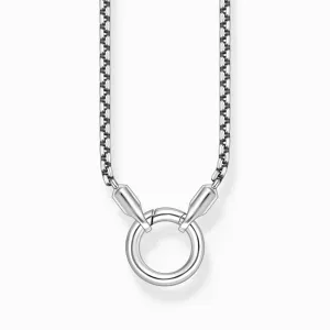 Sterling Silver 2.7mm Venetian Round Clasp Necklace KE2322-637-21