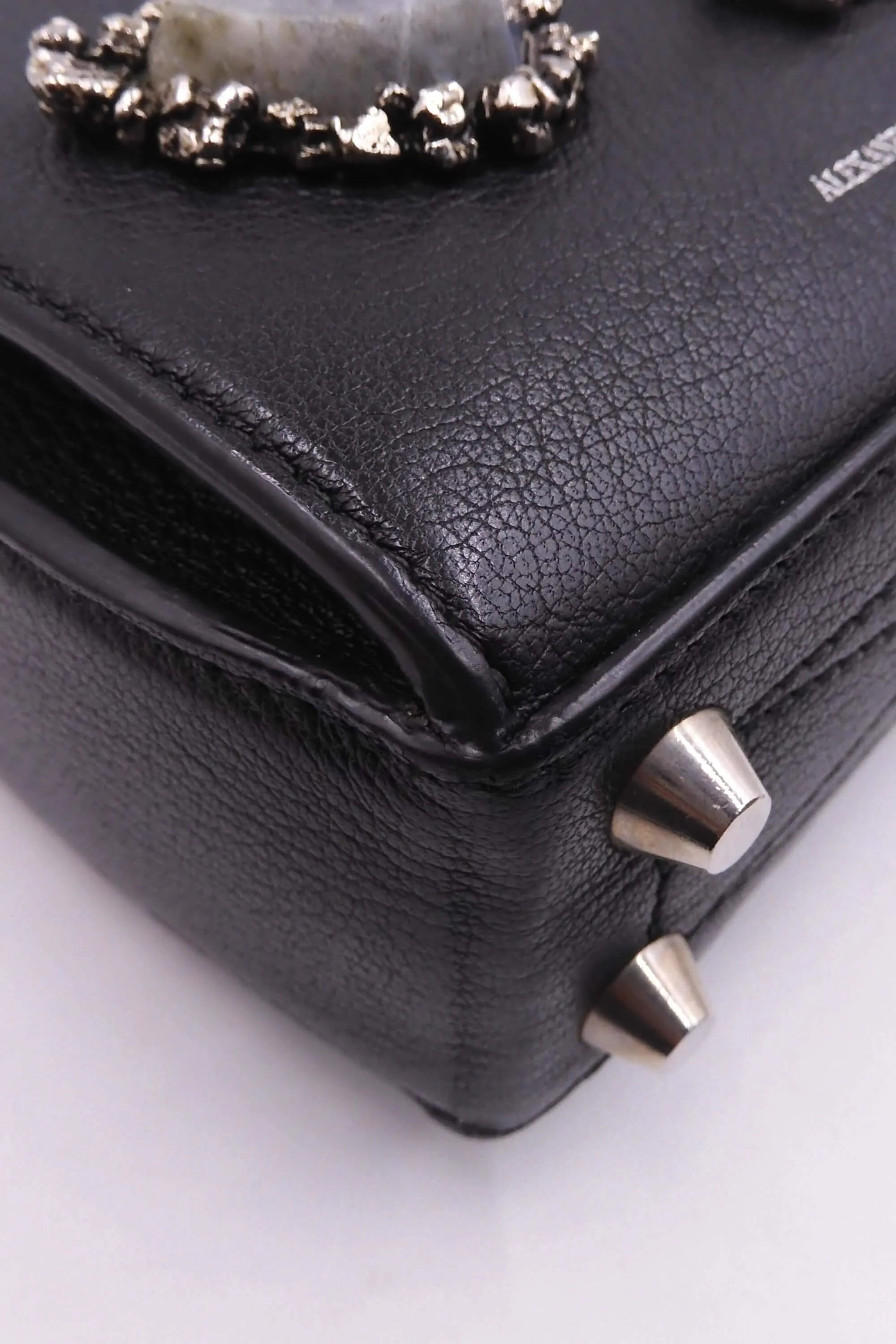 Stone Embellished Box Bag