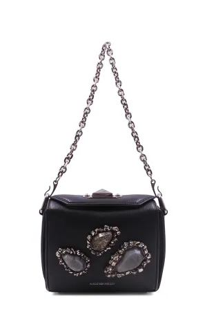 Stone Embellished Box Bag